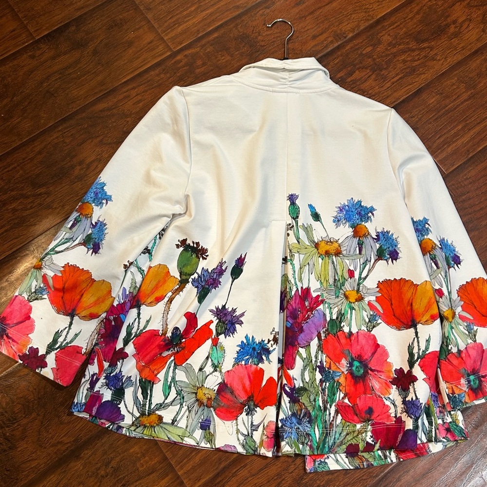 Floral Button-Up Jacket - image 2